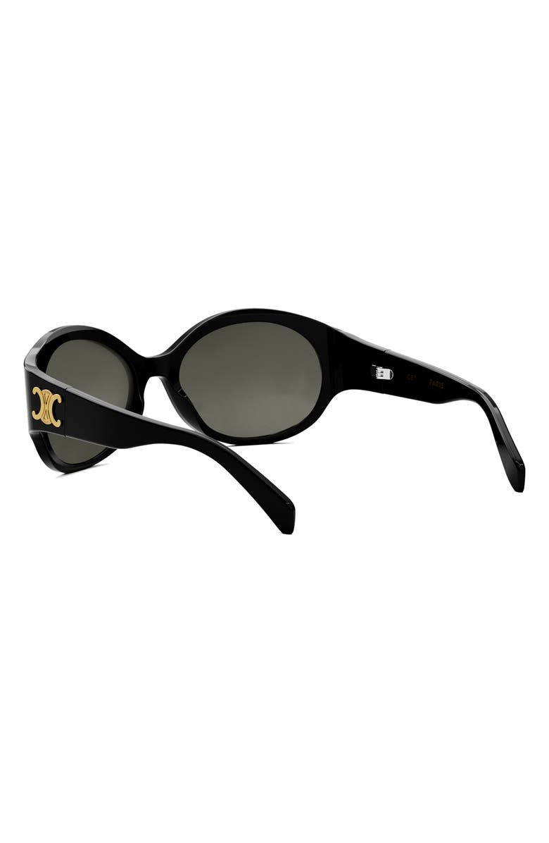 CELINE Triomphe Oval Sunglasses, Alternate, color,
