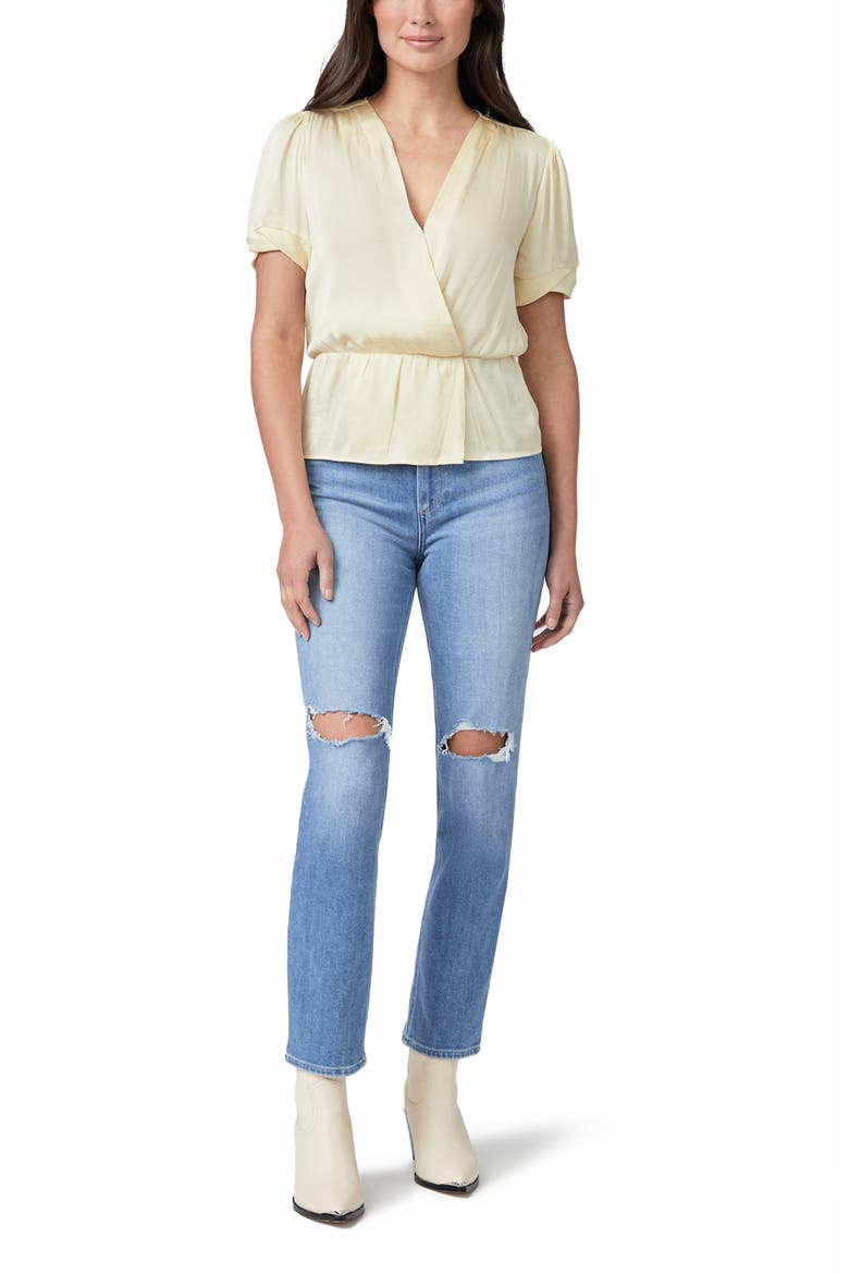 Felicity Puff Sleeve Blouse, Alternate, color, PALE DAFF