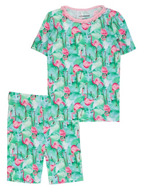 Ruffle Short Sleeve Pajama Set