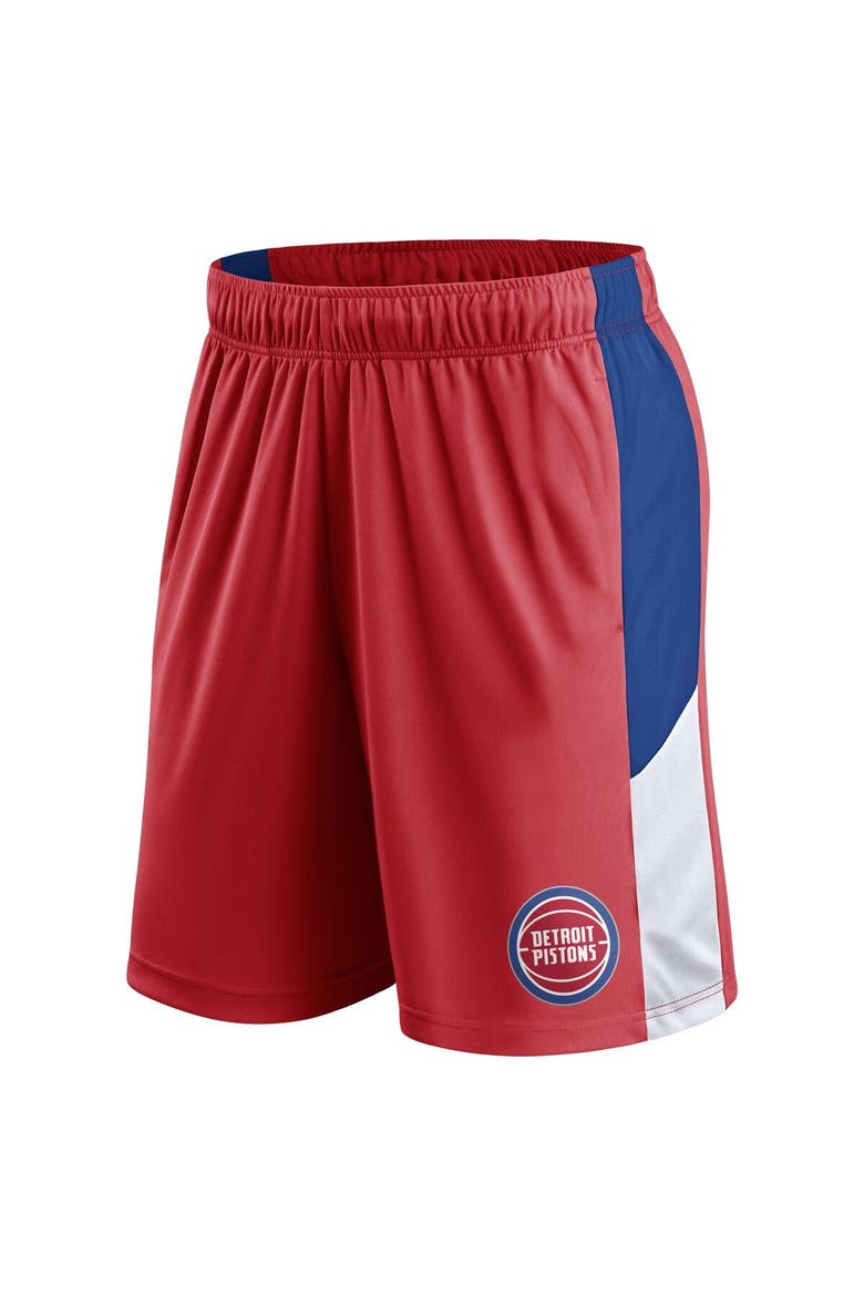 Men's Fanatics Branded  Red Detroit Pistons Practice Performance Shorts, Alternate, color, Red