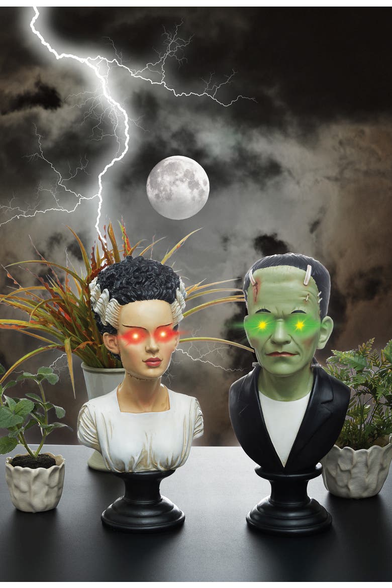 Frankenstein LED Halloween Figure, Alternate, color, Green