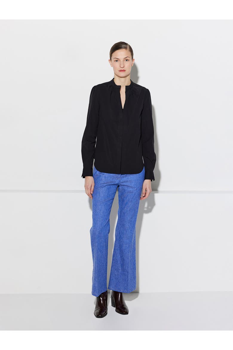 Olympia LONGSLEEVE Longsleeve Poplin Top, Alternate, color, Black