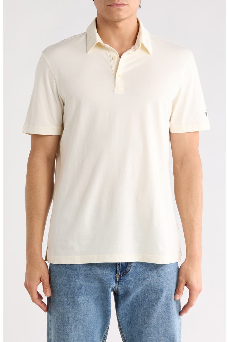 Bryce Short Sleeve Polo, Main, color, IVORY DUST