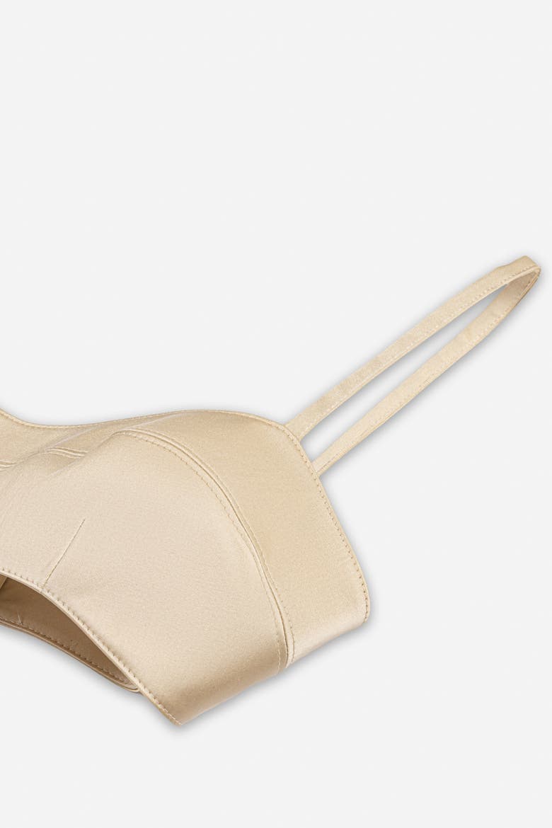 String Strap Crop Top, Alternate, color, Beige