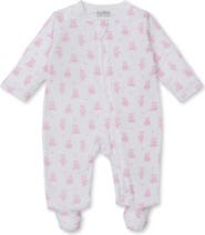 Kissy Kissy Print Pima Cotton Footie Baby)