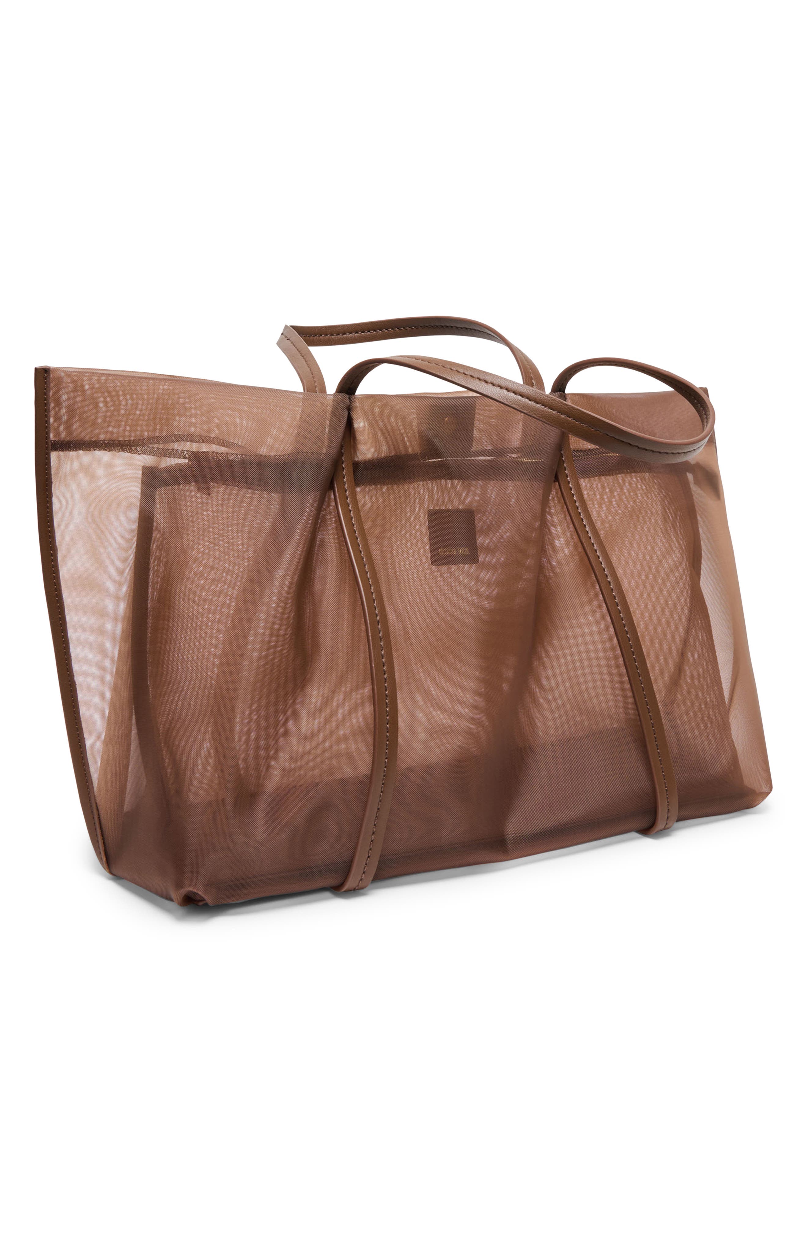 Dolce Vita Aislin Mesh Tote Bag, Alternate, color, Chocolate
