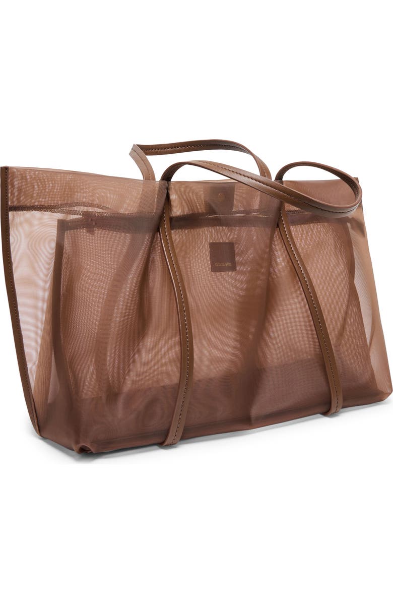 Dolce Vita Aislin Mesh Tote Bag, Alternate, color, Chocolate