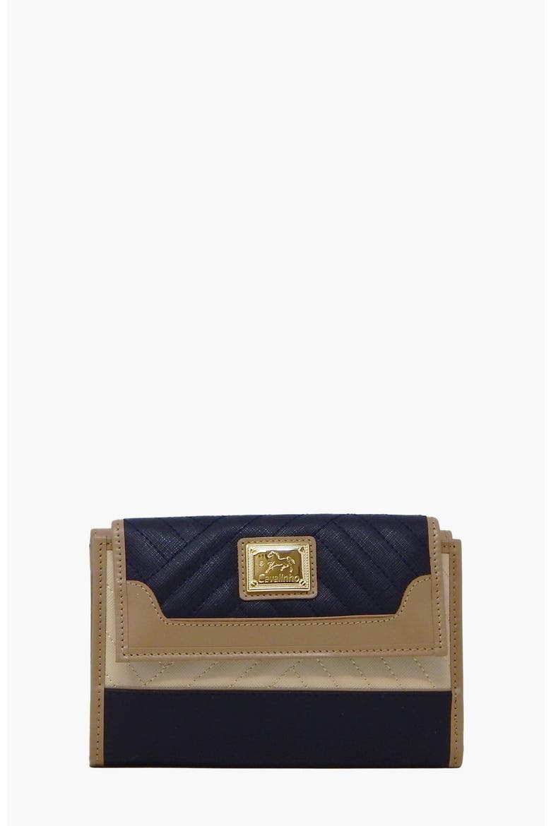 Charming Wallet 221, Main, color, Navy / Beige