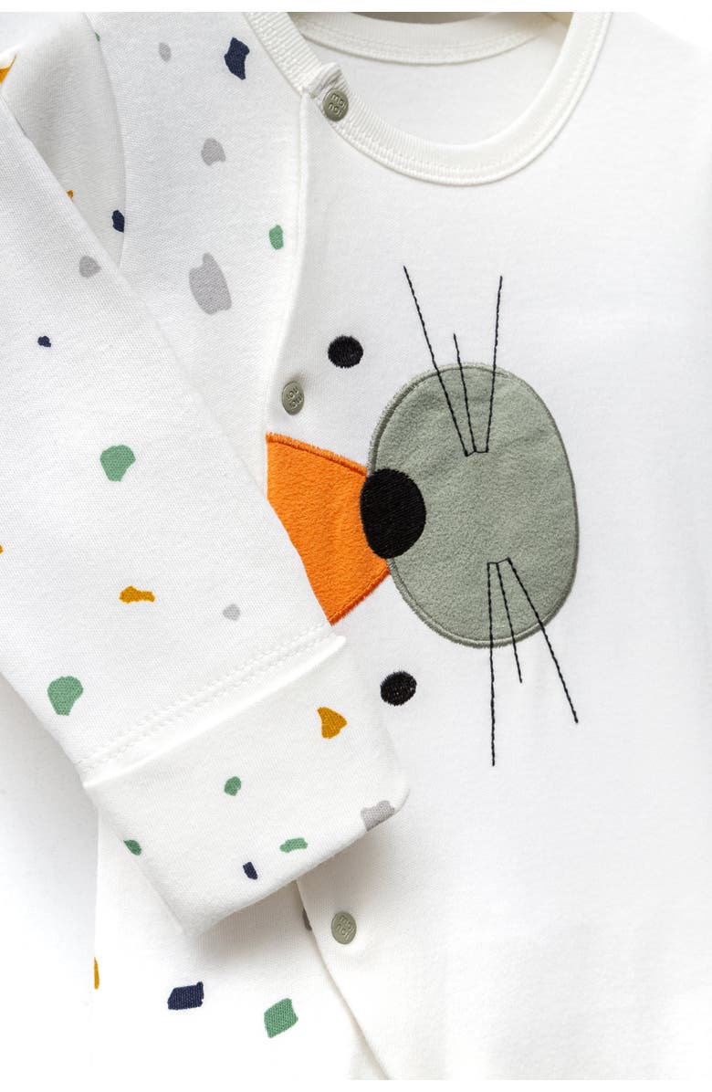 moi noi Polka Dot One-Piece Set, Alternate, color, Ivory