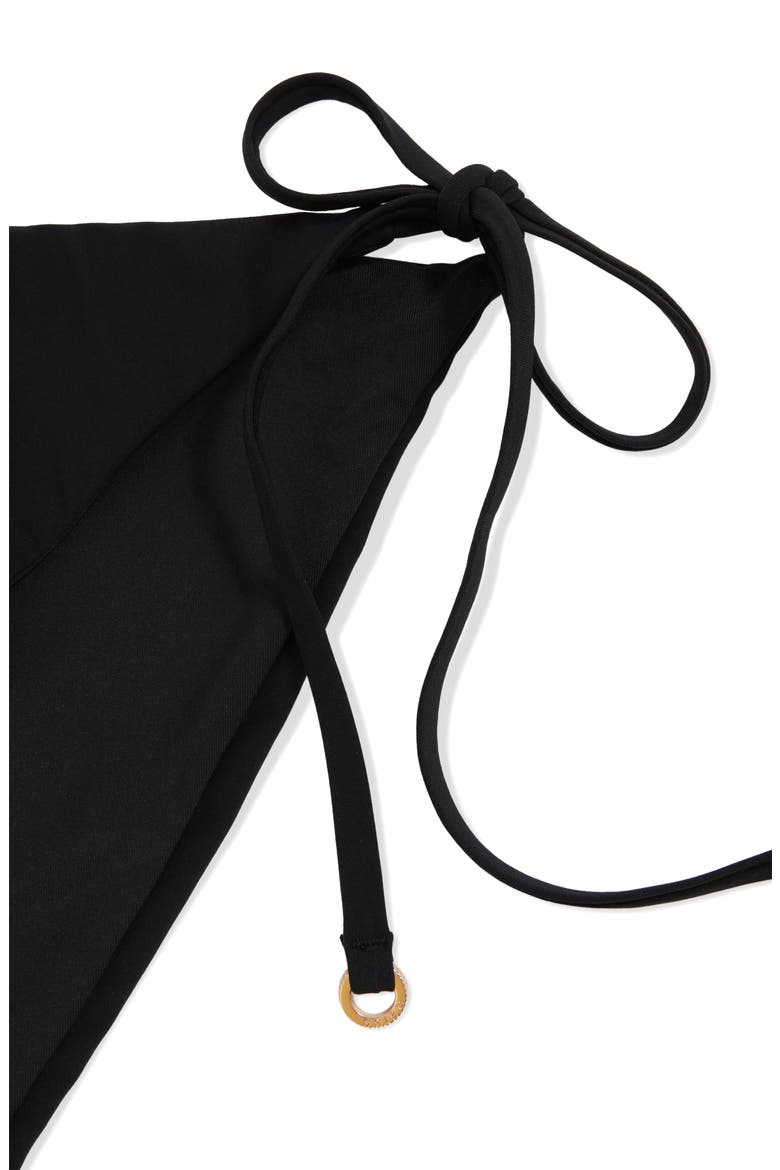 Riah Side Tie Swim Briefs, Alternate, color, BLACK