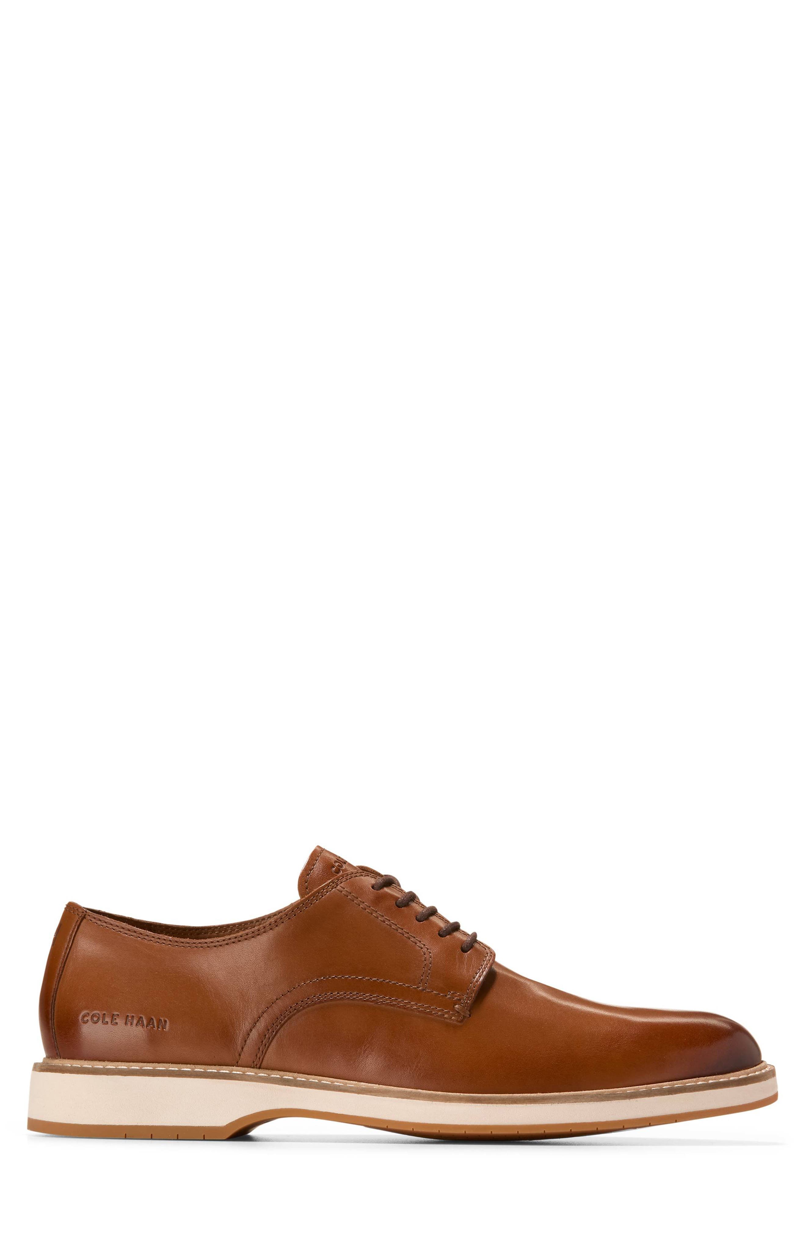 Morse Grand 360 Plain Toe Derby, Alternate, color, CH BRITISH TAN / IVORY