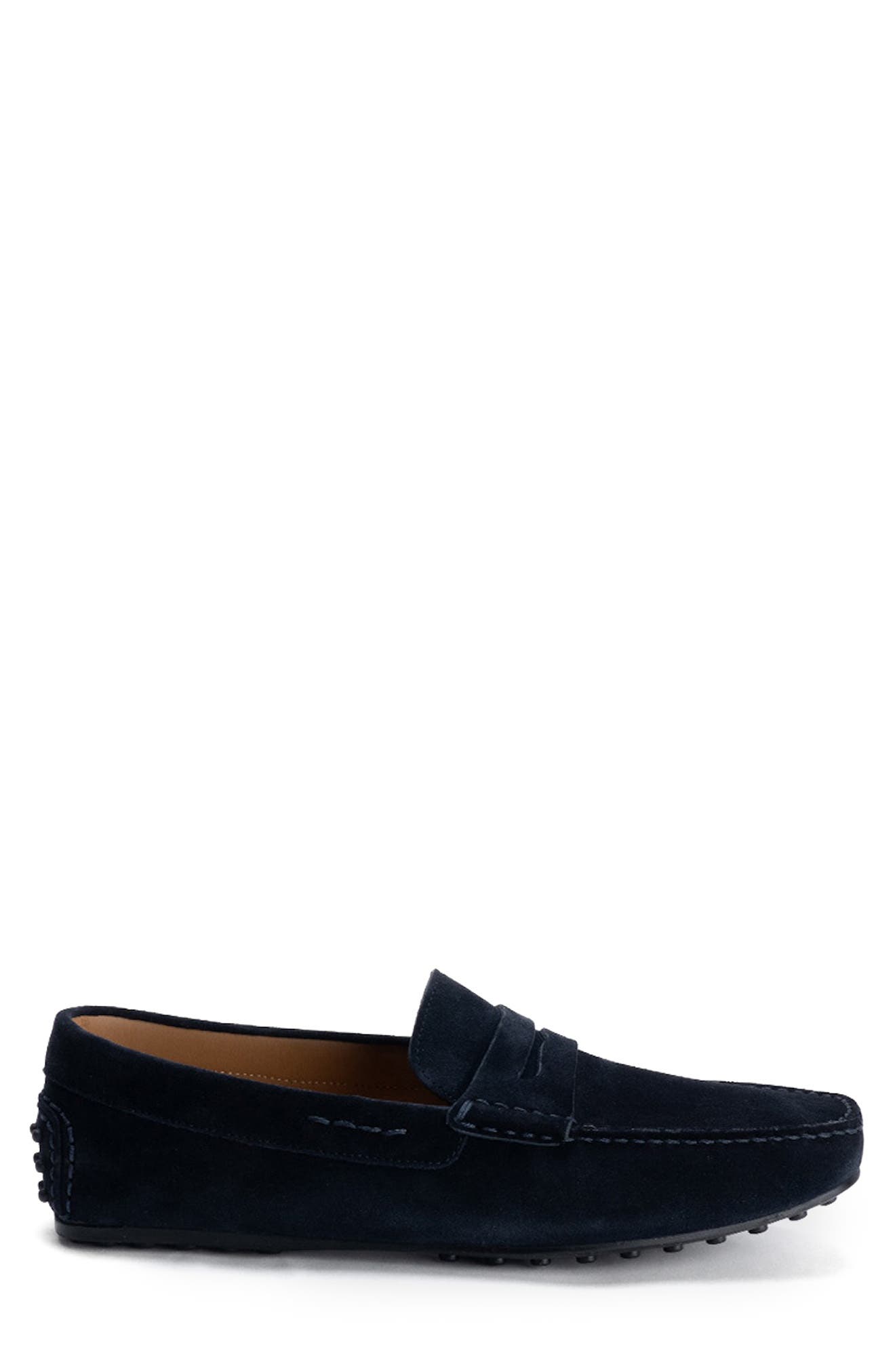 Conor Suede Driving Loafer, Alternate, color, BLUE