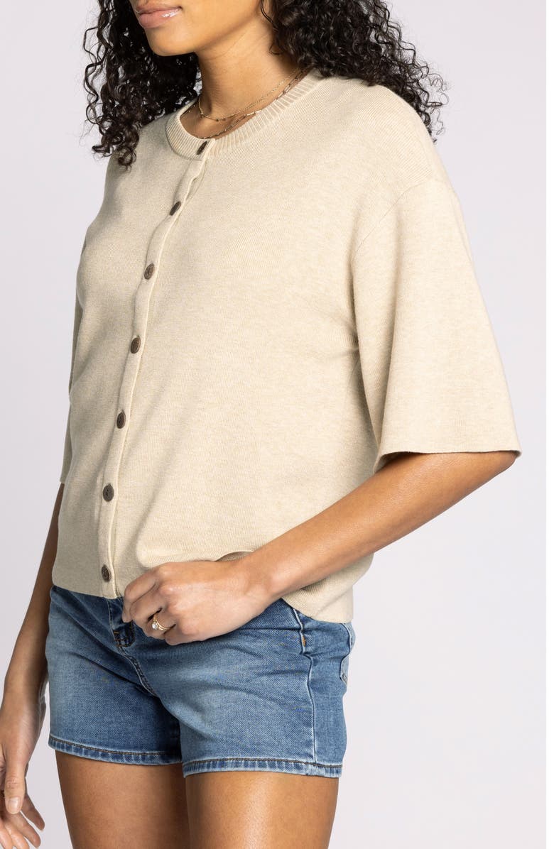 Thread & Supply Alyssa Cardigan, Alternate, color, Khaki