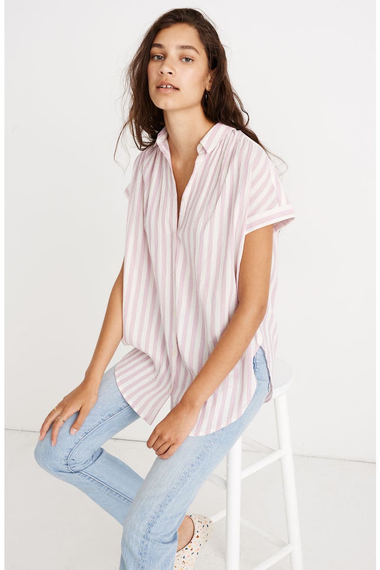 Central Lavender Stripe Tunic Shirt, Alternate, color, BAYSIDE STRIPE LAVENDER MIST