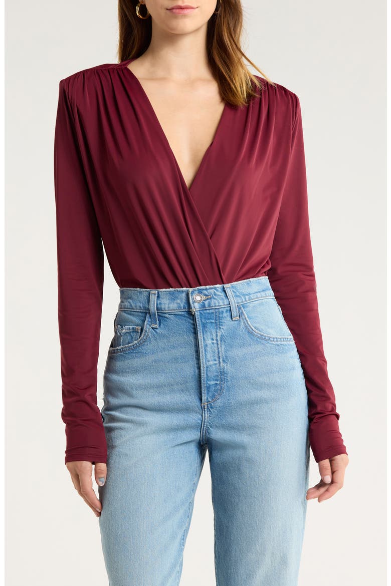 The Slinky Date Bodysuit, Main, color, VINO