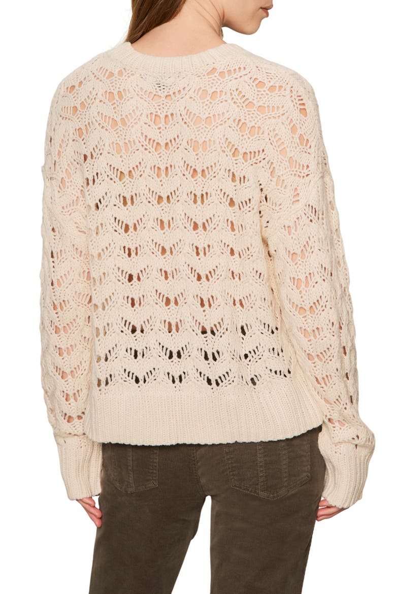 Boheme Open Stitch Sweater, Alternate, color, LIGHT OAT