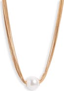 Nordstrom Imitation Pearl Multi-Strand Necklace
