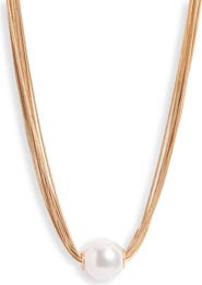 Nordstrom Imitation Pearl Multi-Strand Necklace