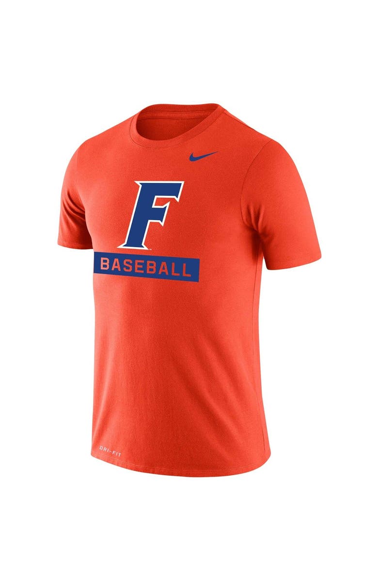Nike Men's Nike Orange Florida Gators Baseball Logo Stack Legend Performance T-Shirt, Alternate, color, 