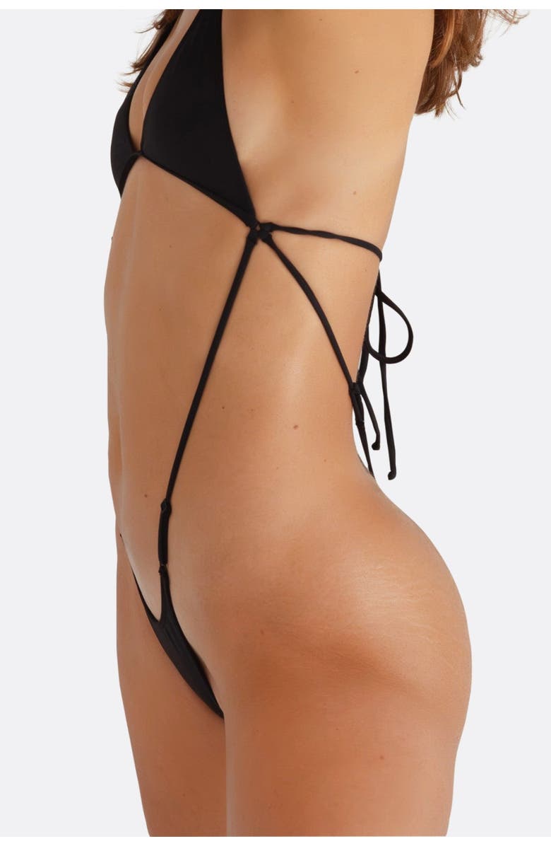 Minimale Animale Bijou One Piece Swimsuit, Alternate, color, Black