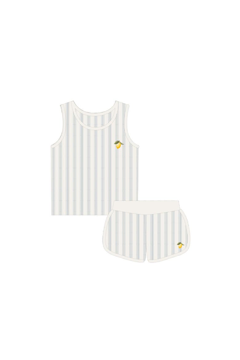 Lemon Peach Collection - Boys Tank and Shorts, Main, color, Lemon