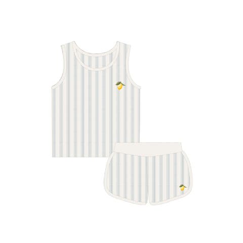 Lemon Peach Collection - Boys Tank and Shorts (Baby)