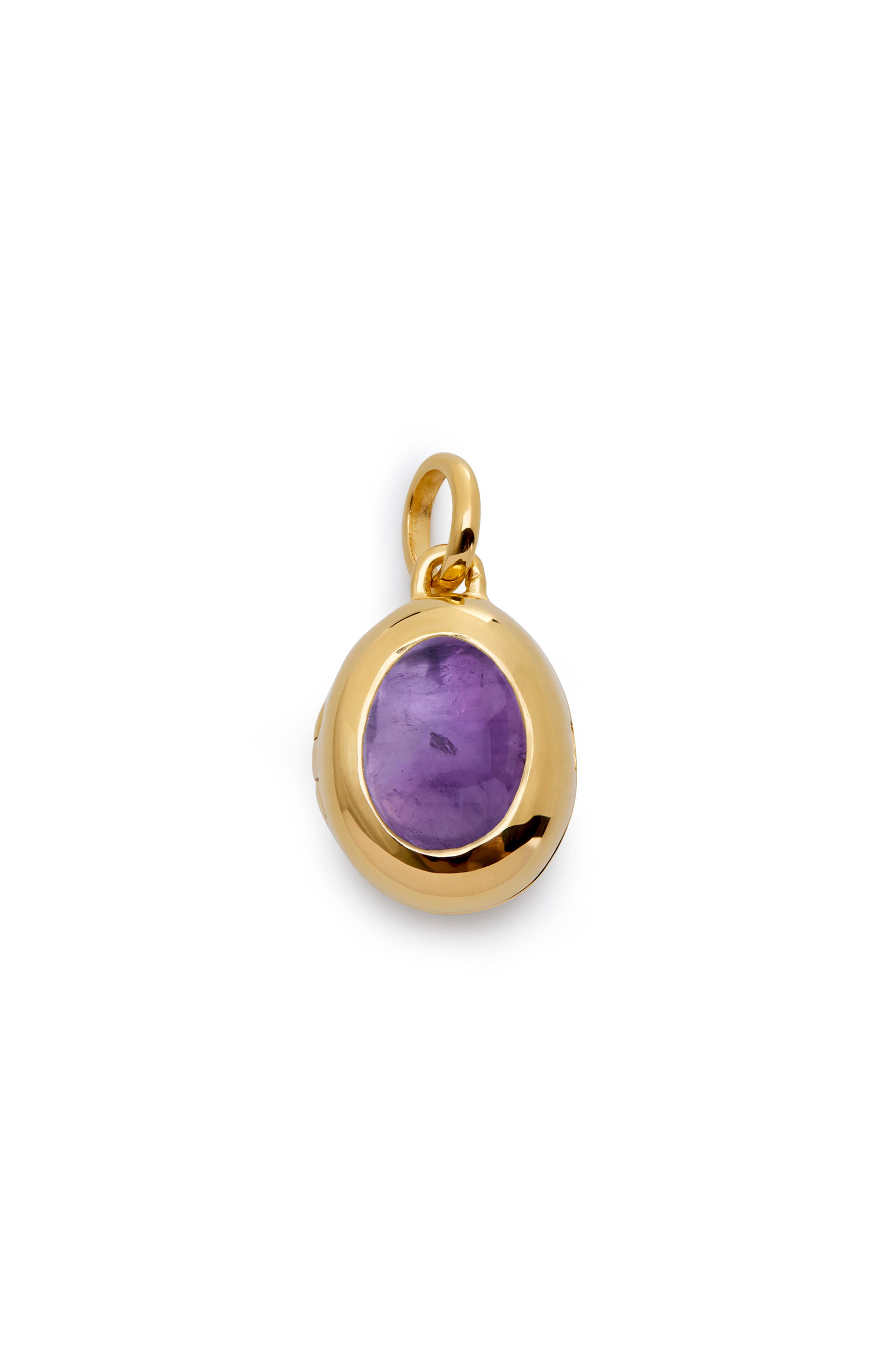 18CT GOLD VERMEIL / AMETHYST