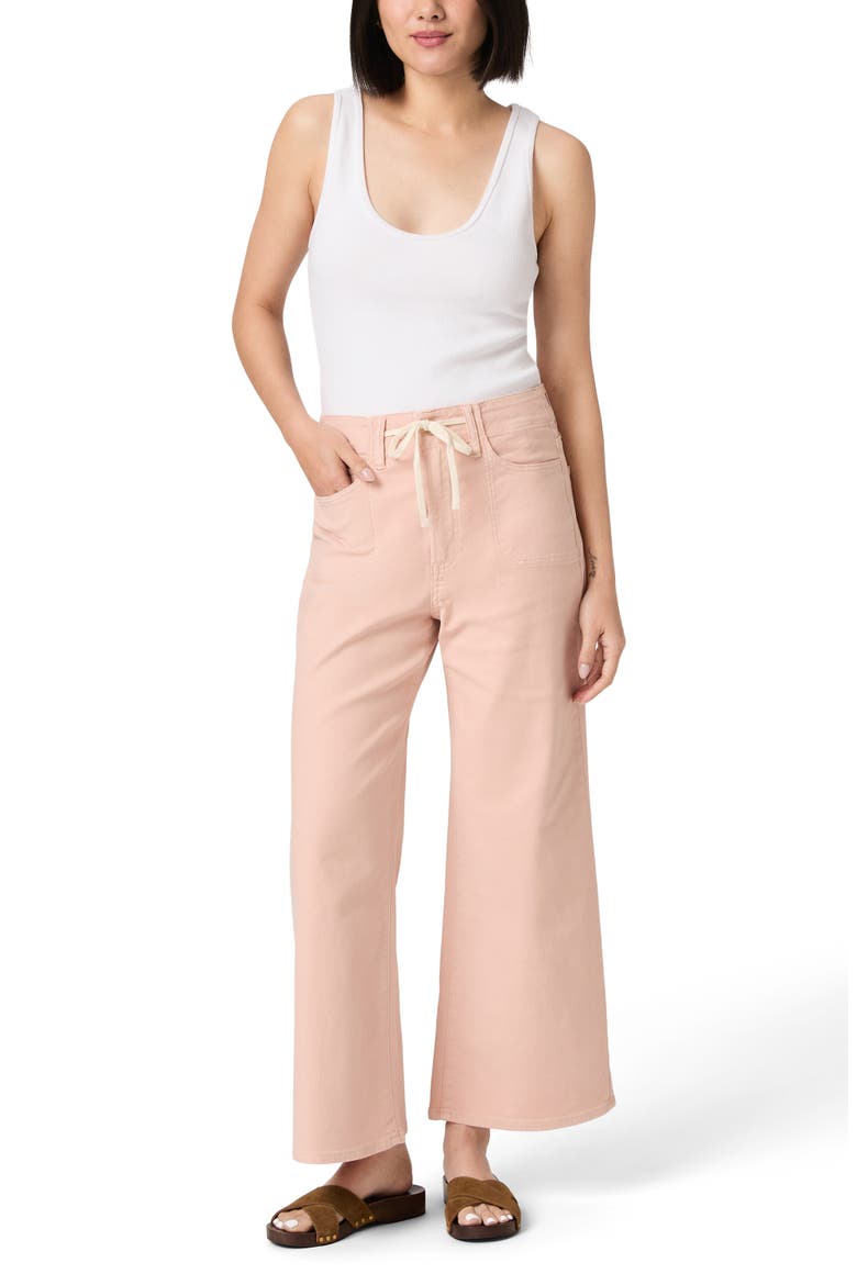 Ari Drawstring High Waist Wide Leg Pants, Alternate, color, VINTAGE SUNSET PEACH