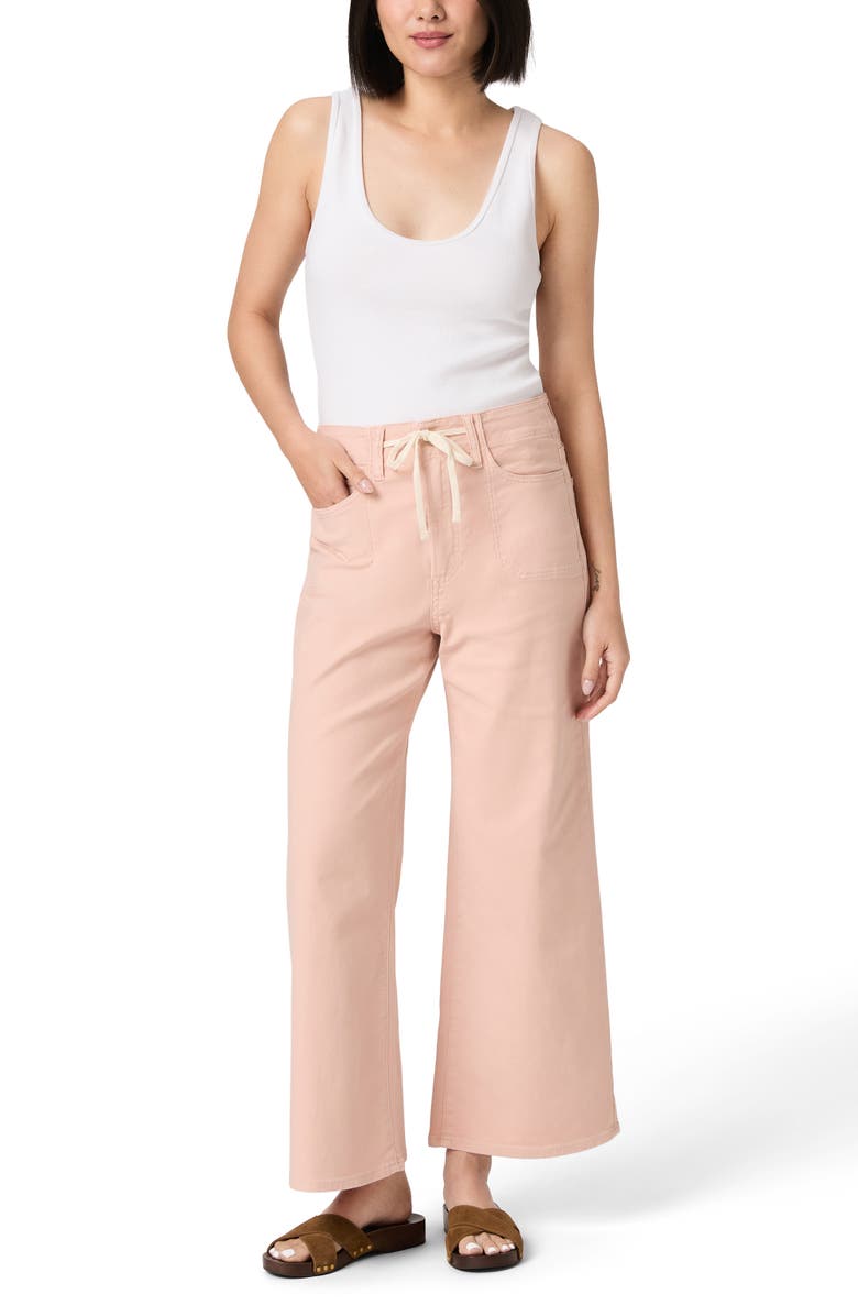 PAIGE Ari Drawstring High Waist Wide Leg Pants, Alternate, color, Vintage Sunset Peach