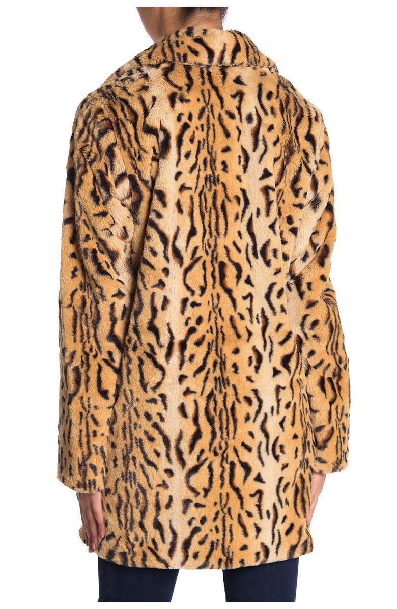 Love Token Tiger Print Faux Fur Jacket, Alternate, color,