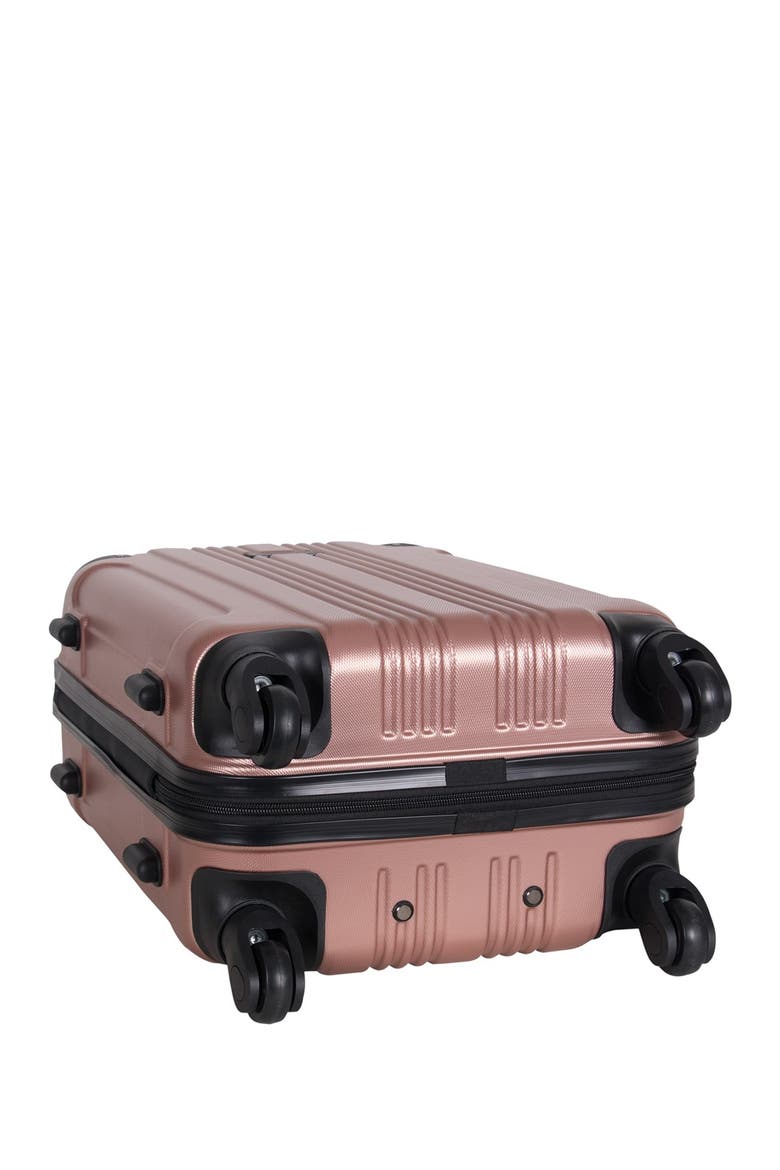 Out of Bounds 3-Piece Durable Hardshell Luggage Set, Alternate, color, ROSE GOLD