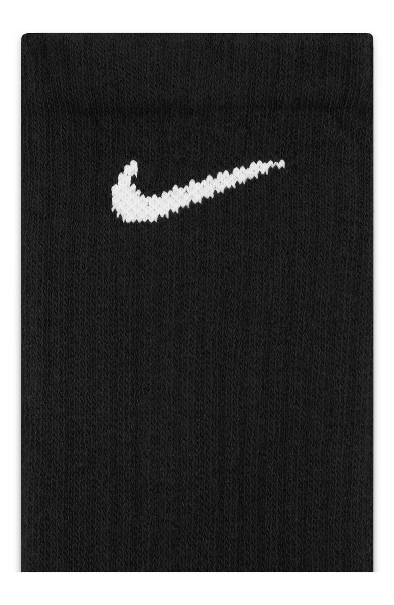 Nike Everyday Crush Crew Socks - Pack of 6, Alternate, color, 010 Black/White