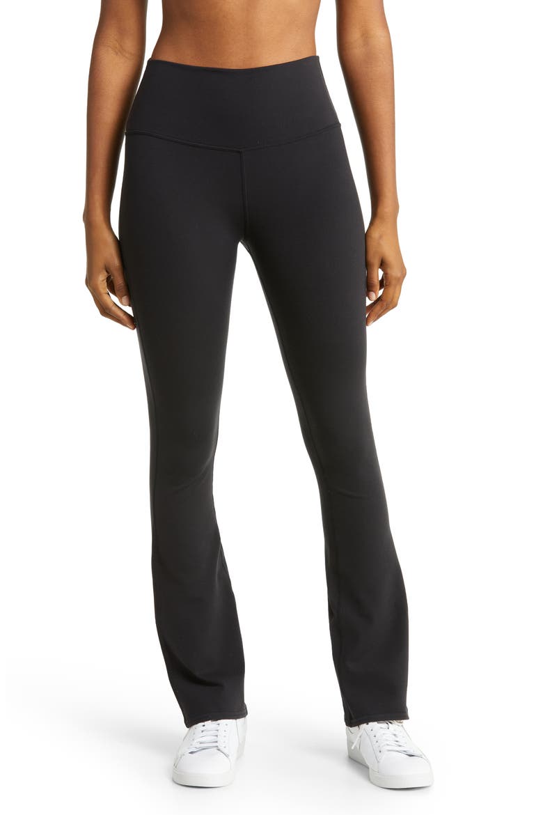 Airbrush High Waist 7/8 Leggings, Main, color, BLACK