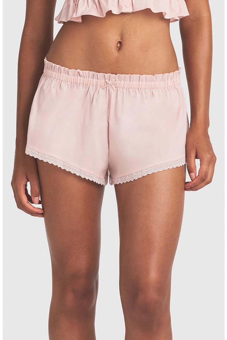 Poplin Apparel Shorts, Main, color, DUSTY PINK