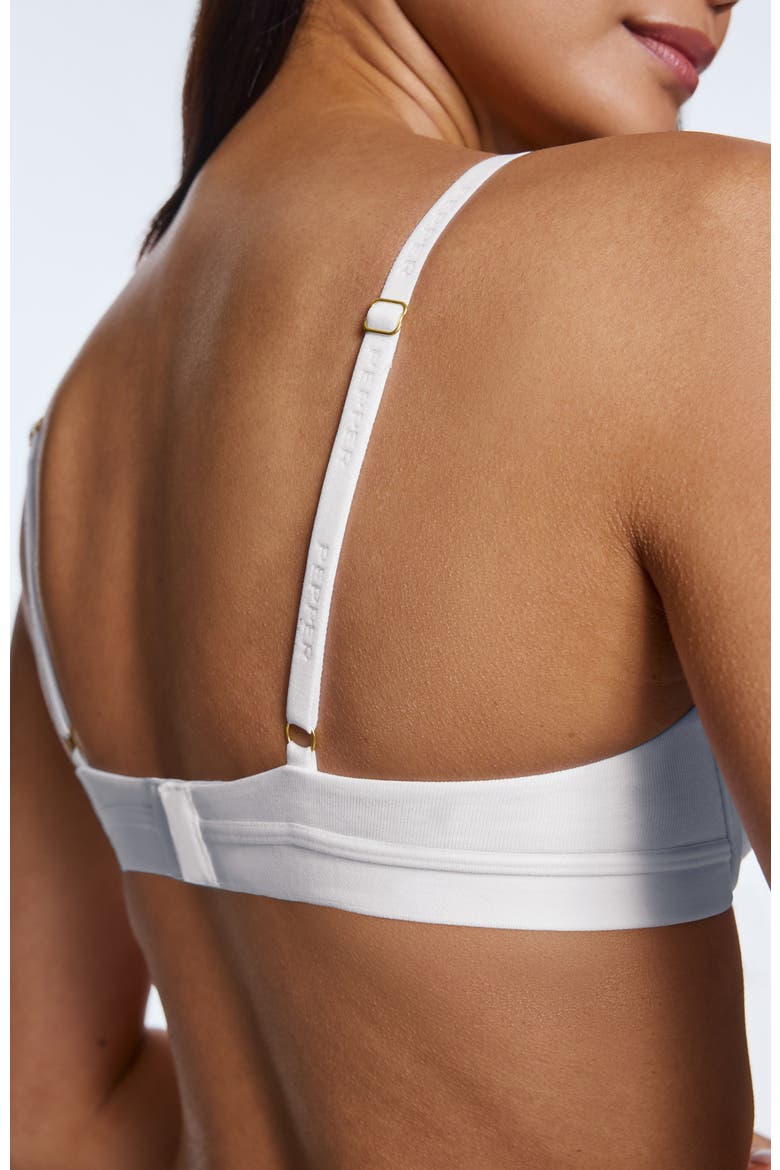 Supima® Cotton Lift Up Bra, Alternate, color, White