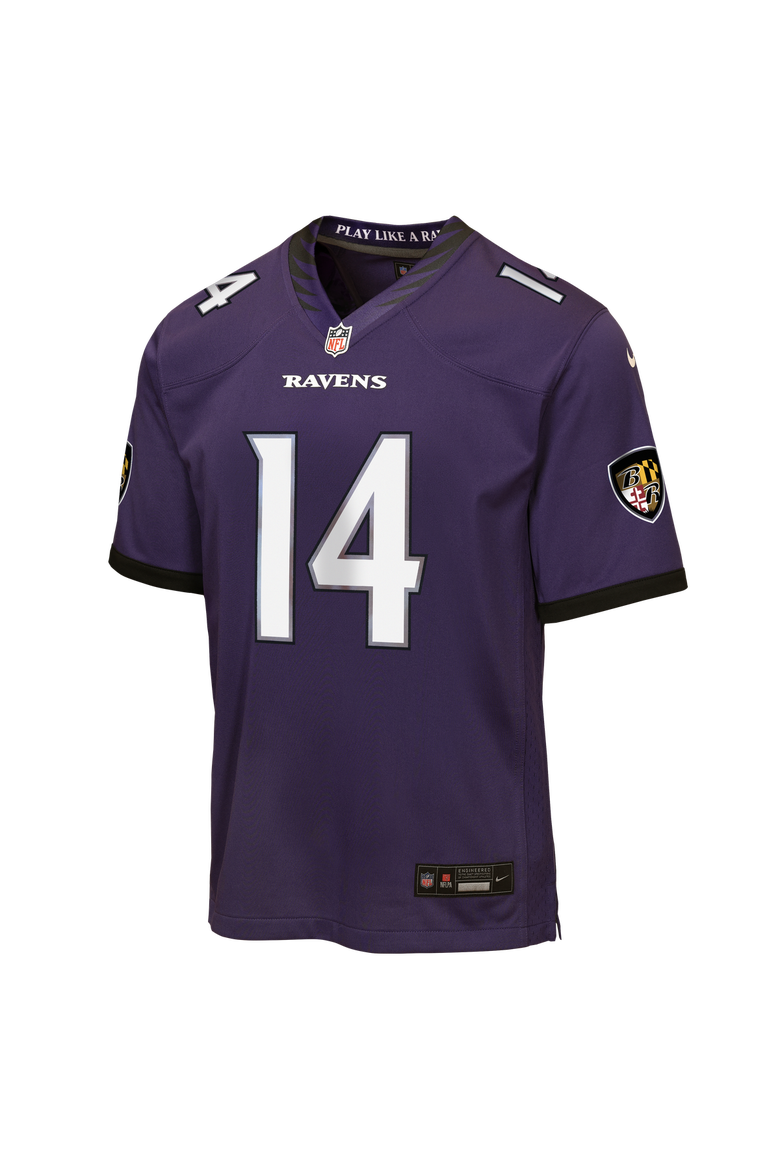Youth Nike Kyle Hamilton Purple Baltimore Ravens Team Game Jersey, Alternate, color, Purple