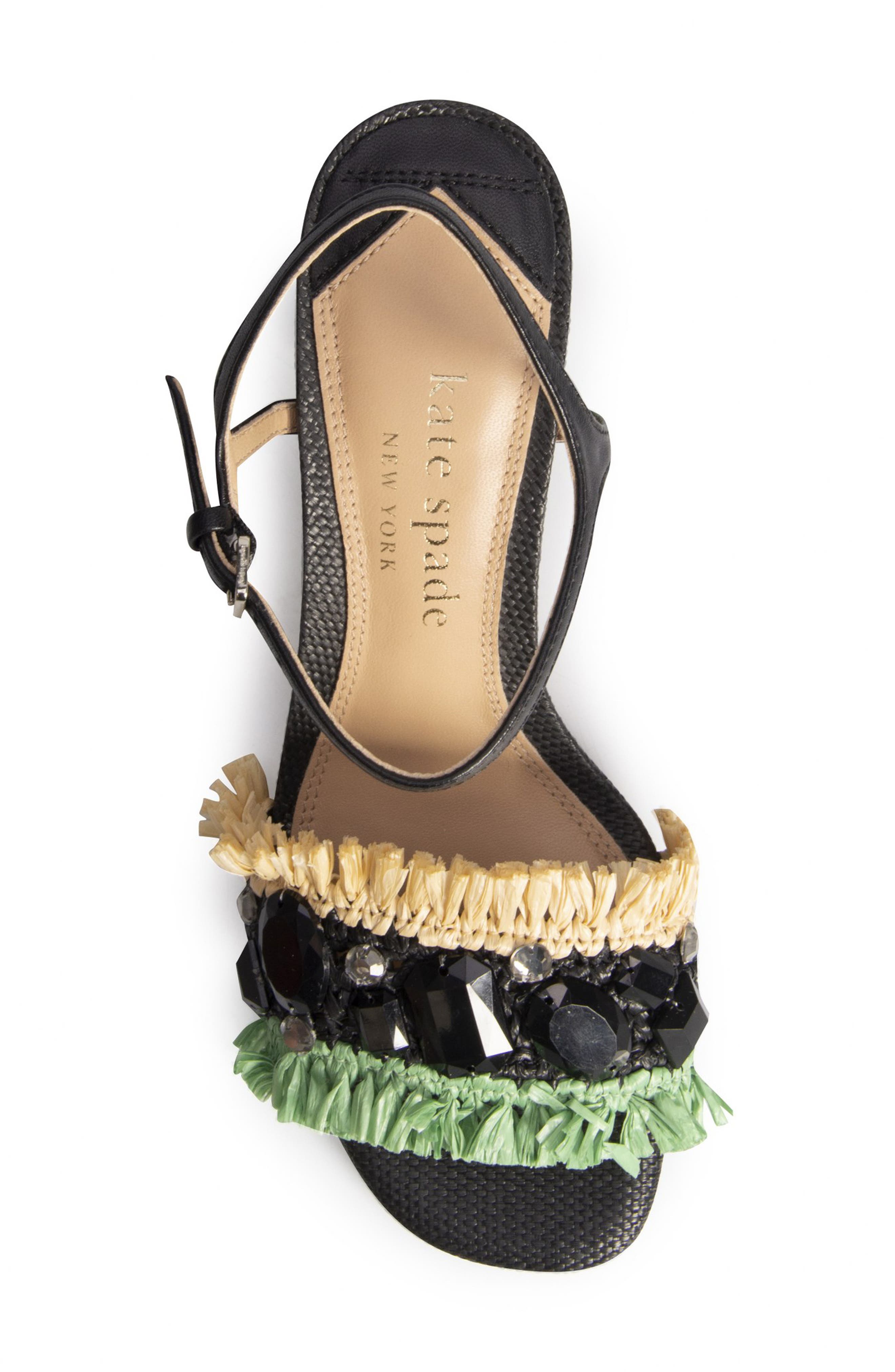 Kate Spade New York bora bora crystal block heel sandal, Alternate, color, 