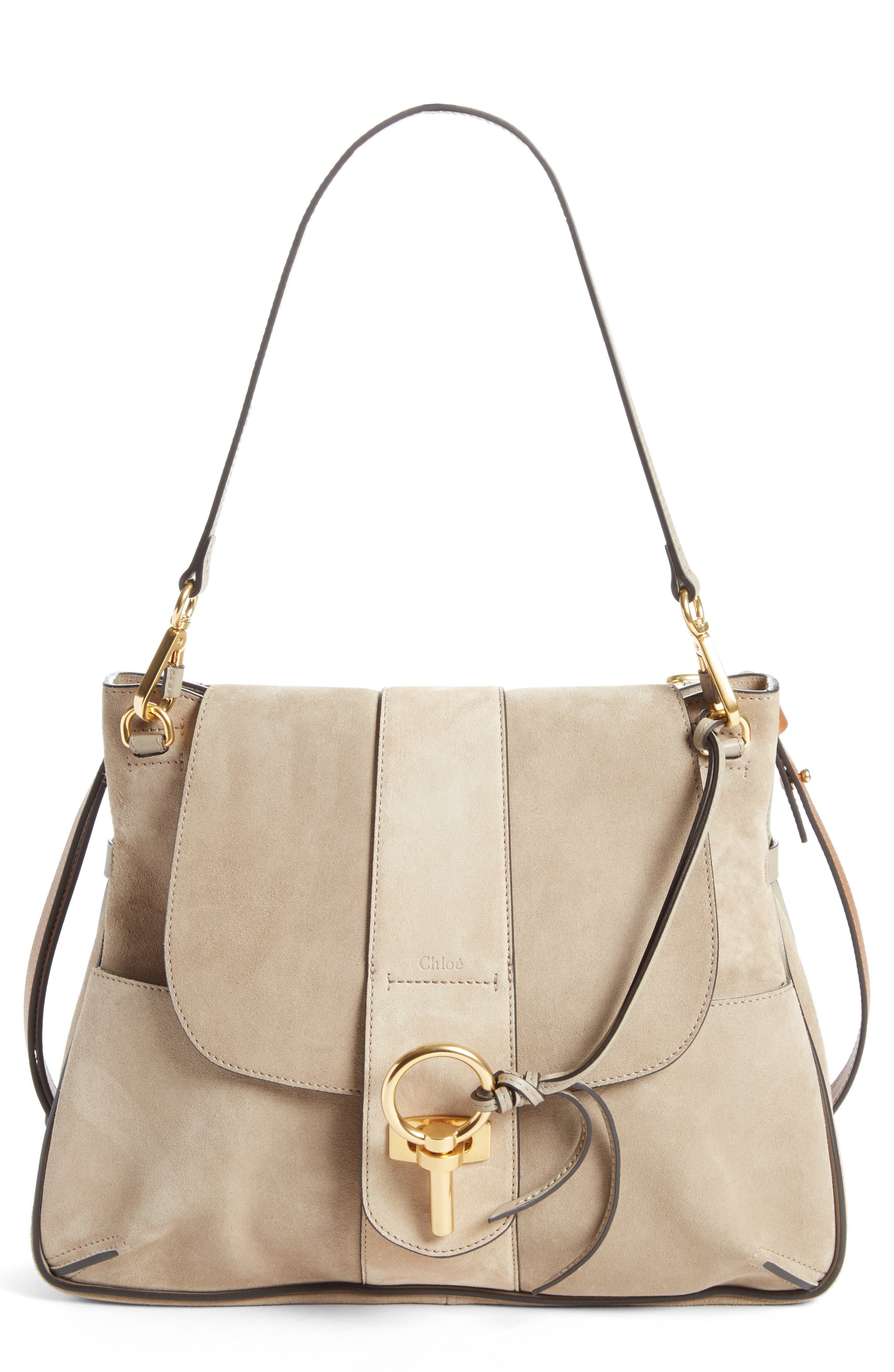 Chloé Medium Lexa Leather Shoulder Bag, Main, color, 