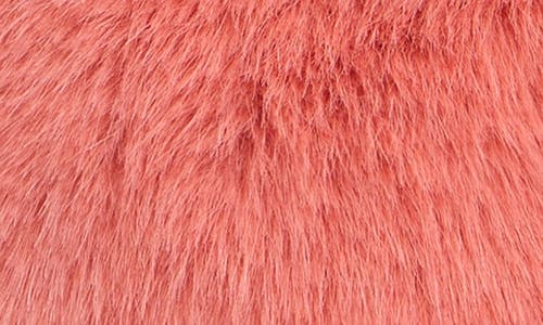 La Fiorentina Faux Fur Bucket Hat In Orange