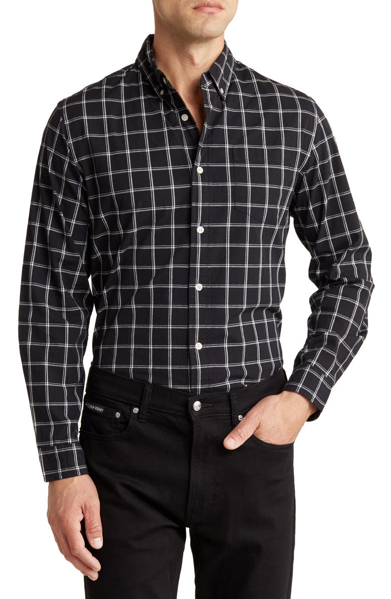 Slate & Stone Cotton Poplin Button-Up Shirt, Main, color, 