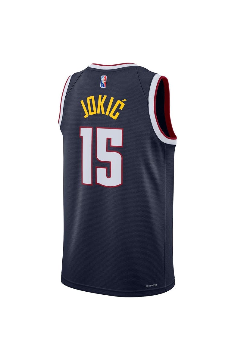 Nike Men's Nike Nikola Jokic Navy Denver Nuggets 2021/22 Diamond Swingman Jersey - Icon Edition, Alternate, color, 