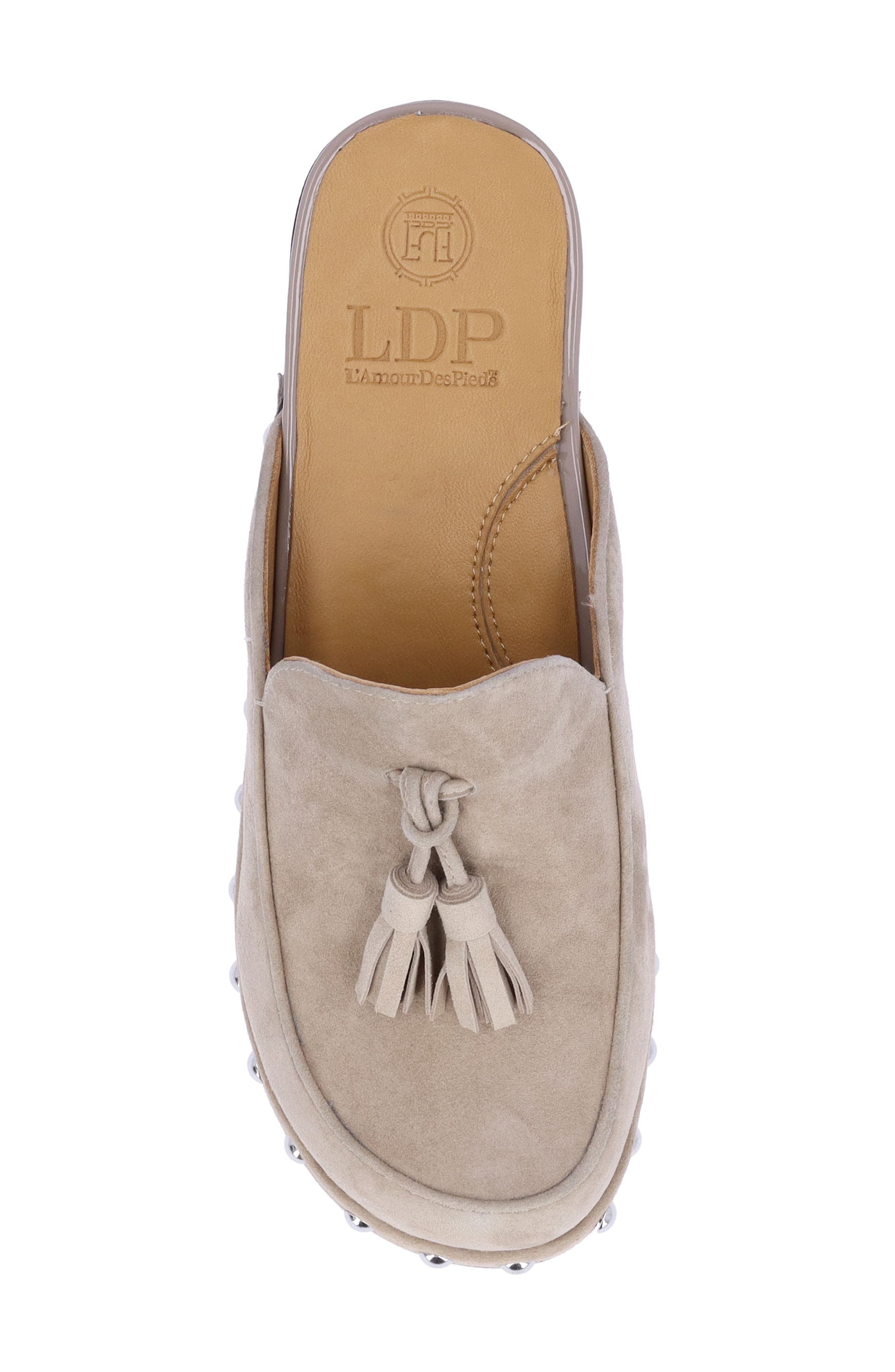 Gracen Studded Clog, Alternate, color, TAUPE