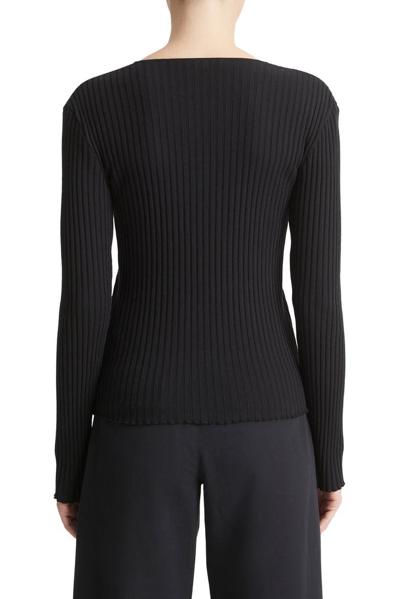 Cotton Blend Rib Henley Sweater, Alternate, color, COASTAL