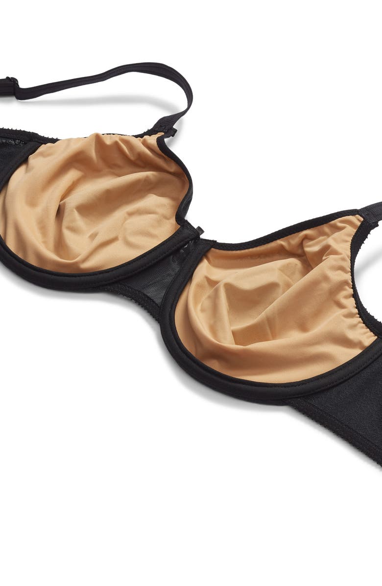 Chantelle Lingerie C Magnifique Underwire Minimizer Bra, Alternate, color, Black