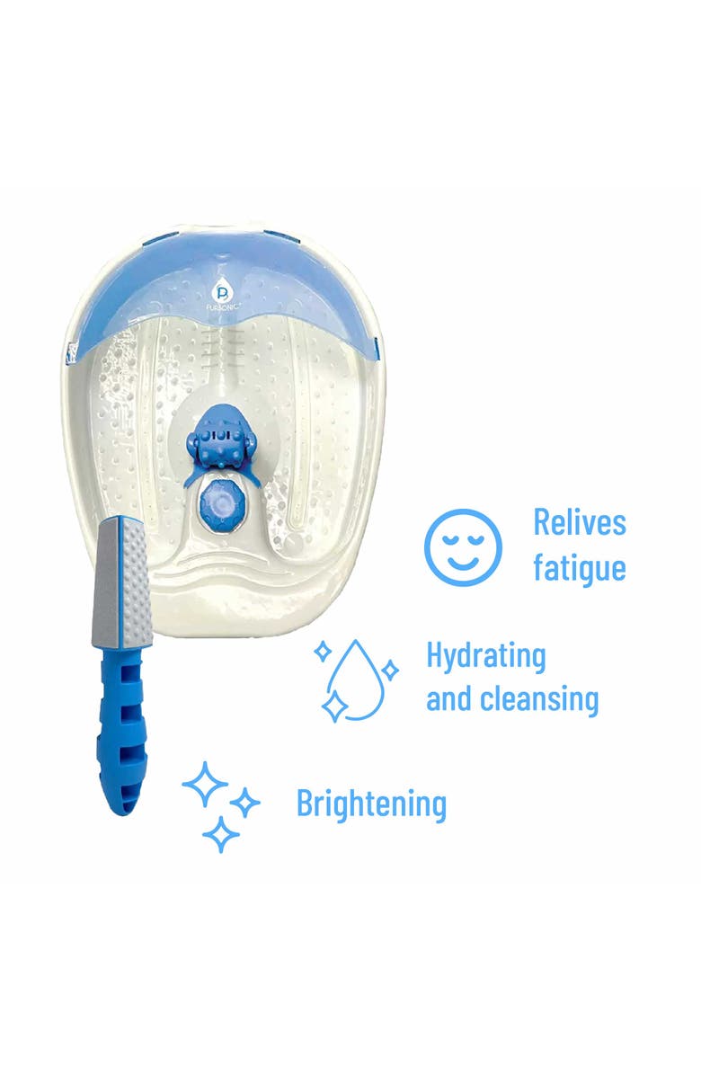 PURSONIC Soothing Foot Spa Massager with Tea Tree Salt Scrub & Callus Remover., Alternate, color, Multicolor