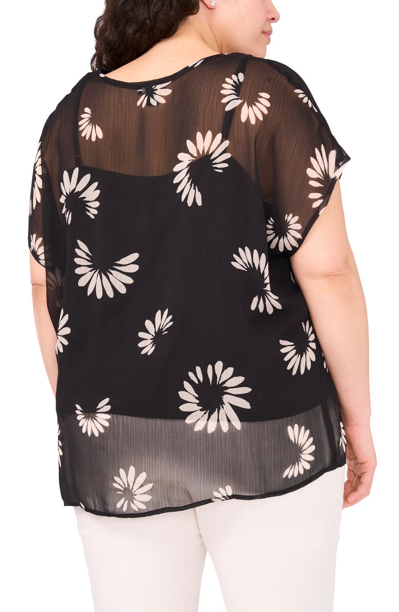 Halogen<sup>®</sup> Daisy Petals Popover Top, Alternate, color, 