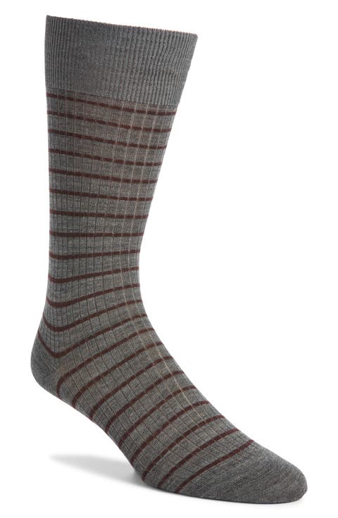 Worthington Stripe Merino Wool Blend Dress Socks