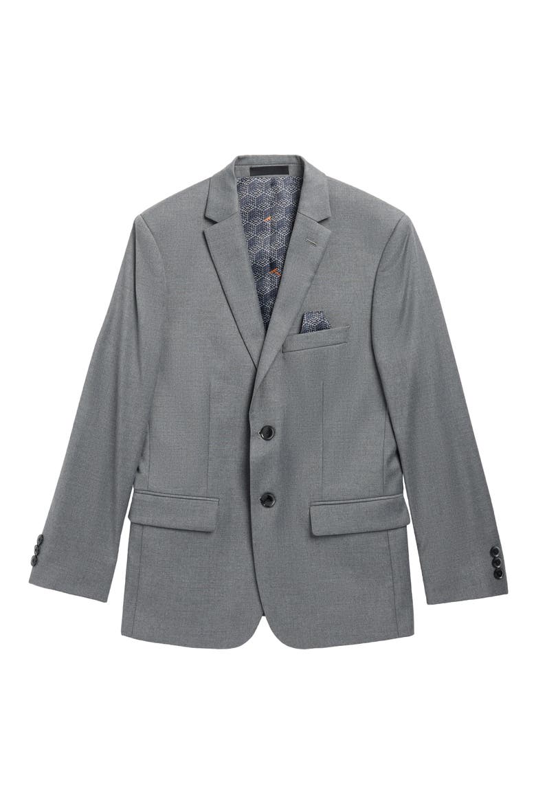 Kids' Twill Sport Coat, Main, color, GREY