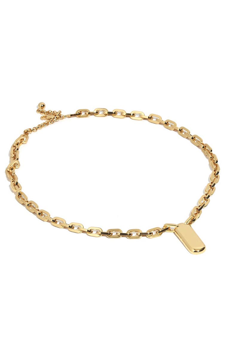 Modern Day Necklace, Main, color, Yellow Gold