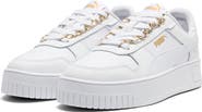 PUMA Carina Street Bling Leather Platform Sneaker